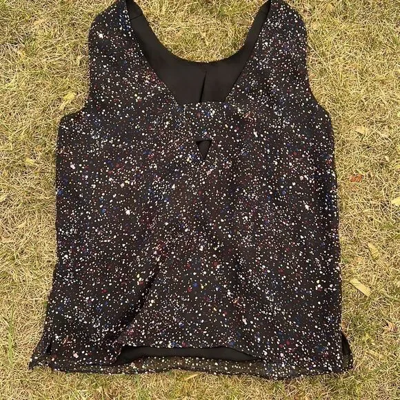 Black Confetti Medium Willow and Thread Tank Top - Picture 2 of 2